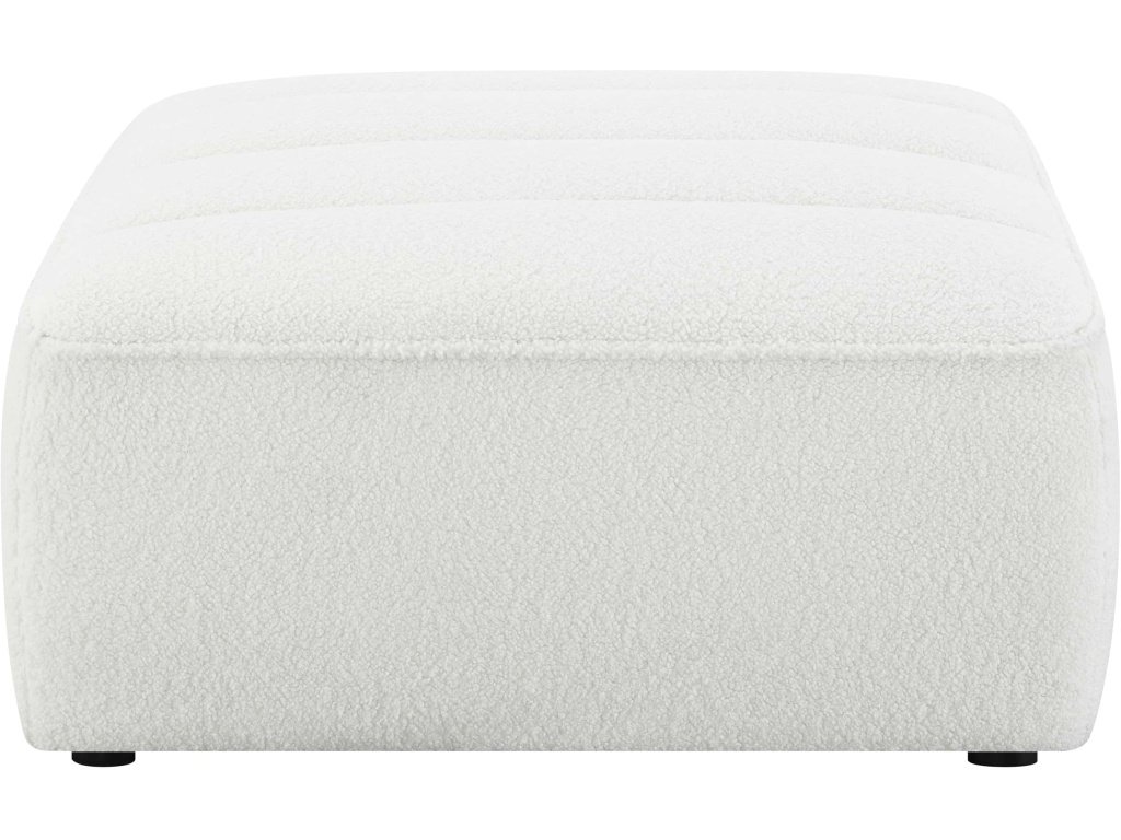 Sunny Square Upholstered Ottoman Natural