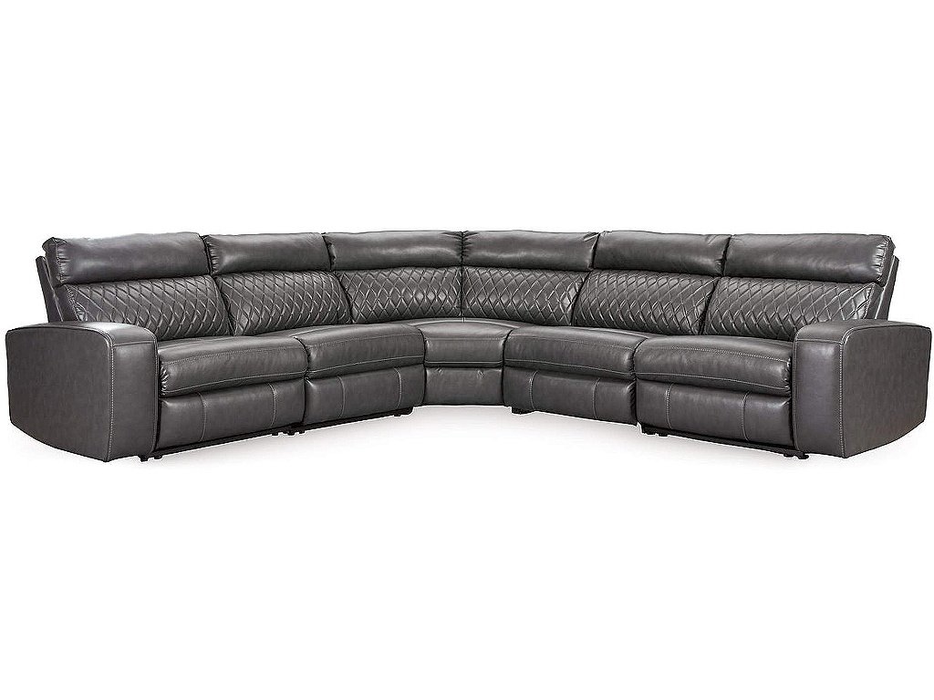 Samperstone 5-Piece Power Reclining Sectional