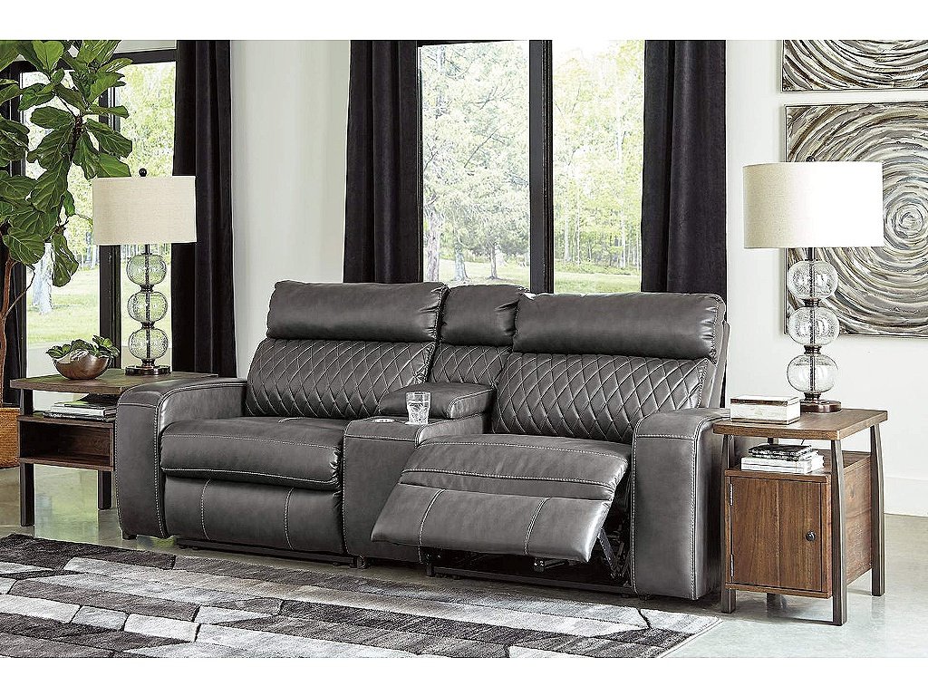 Samperstone 3-Piece Power Reclining Sectional Loveseat