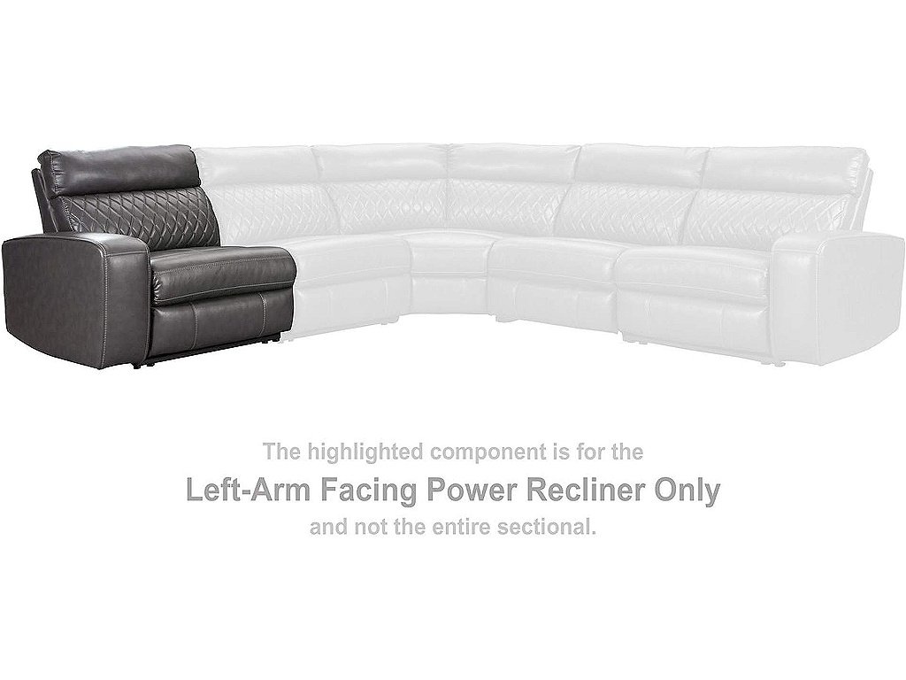 Samperstone Left-Arm Facing Power Recliner