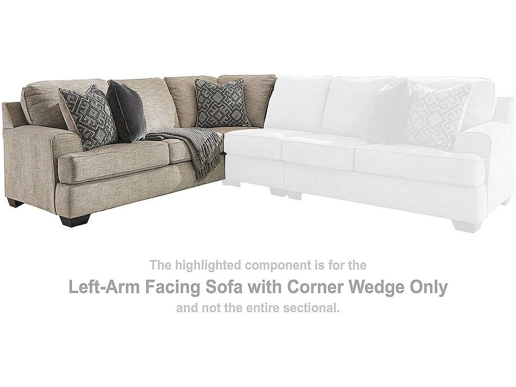 Bovarian Left-Arm Facing Sofa with Corner Wedge