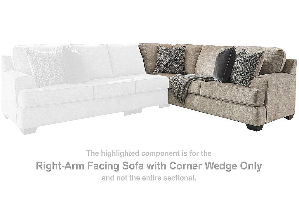 Bovarian Right-Arm Facing Sofa with Corner Wedge