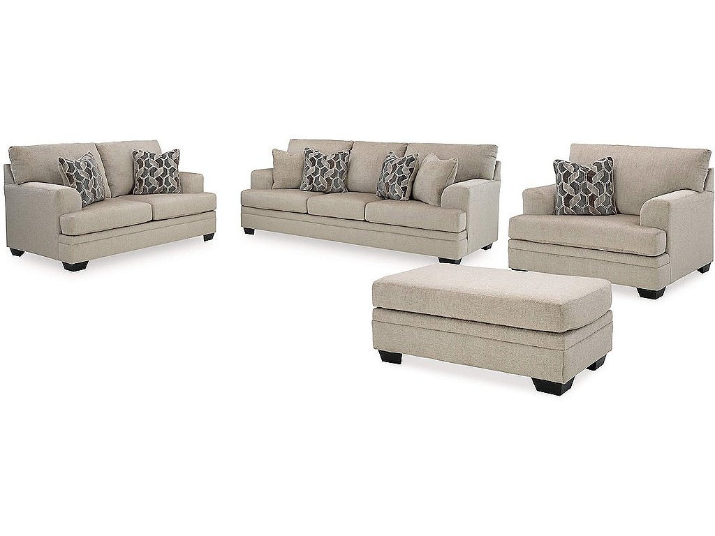 Stonemeade Sofa, Loveseat, Oversized Chair and Ottoman