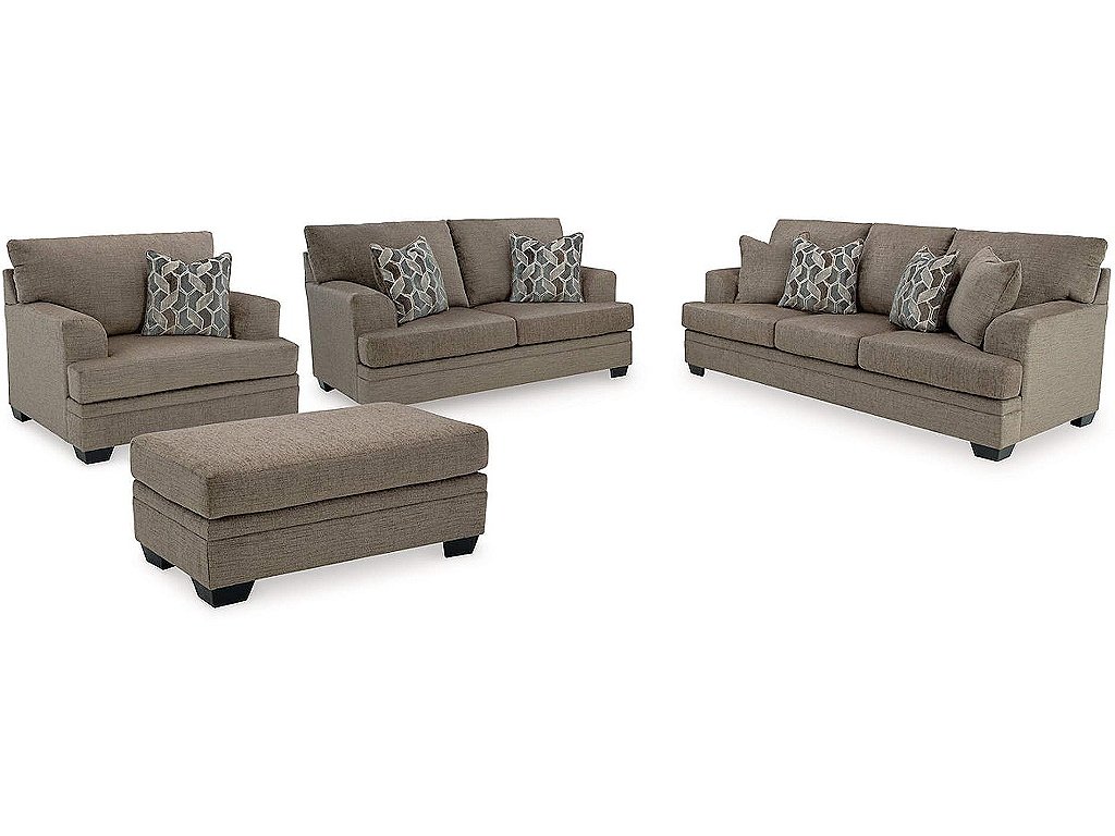 Stonemeade Sofa, Loveseat, Oversized Chair and Ottoman