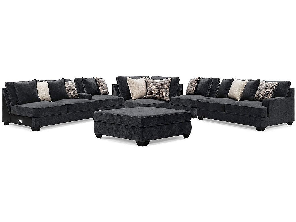 Lavernett 5-Piece Sectional and Ottoman