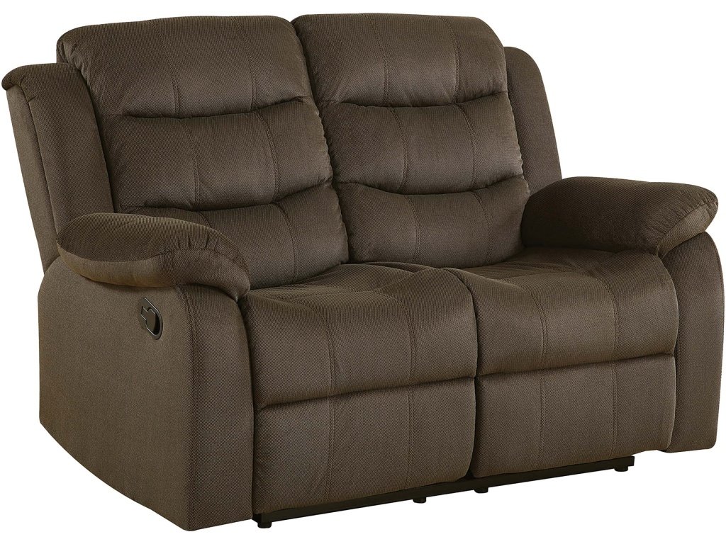 Rodman 2-Piece Upholstered Reclining Sofa Set Olive Brown