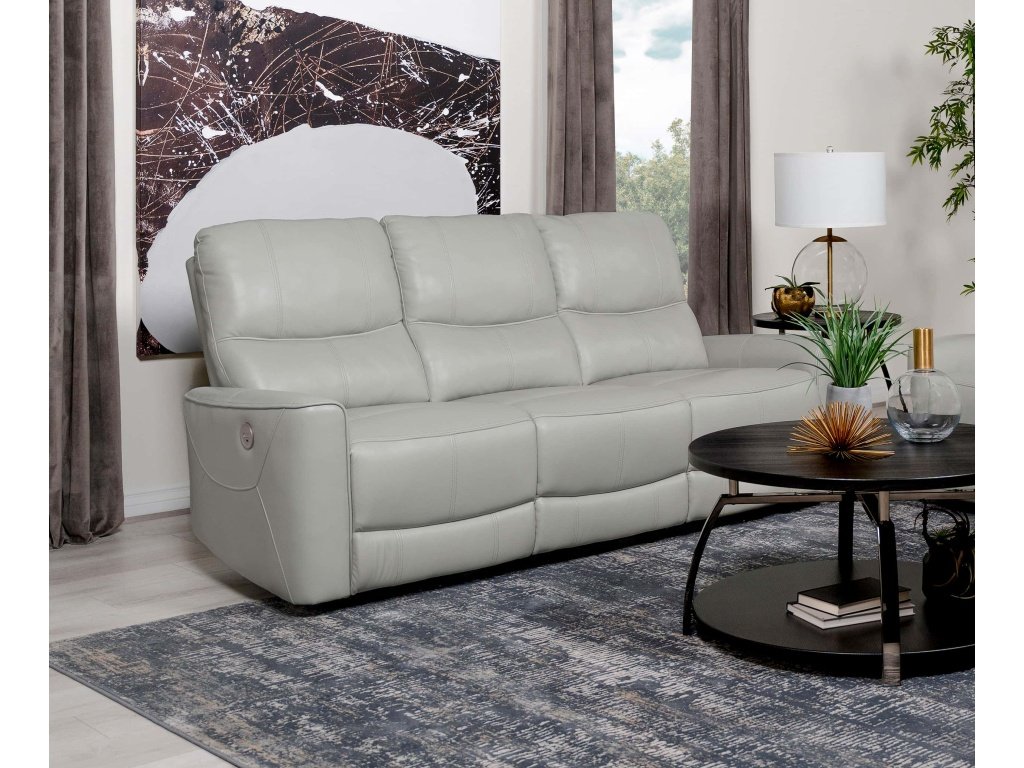 Greenfield Upholstered Power Reclining Sofa Ivory