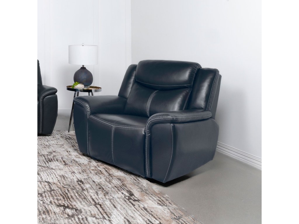 Sloane Upholstered Motion Recliner Chair Blue