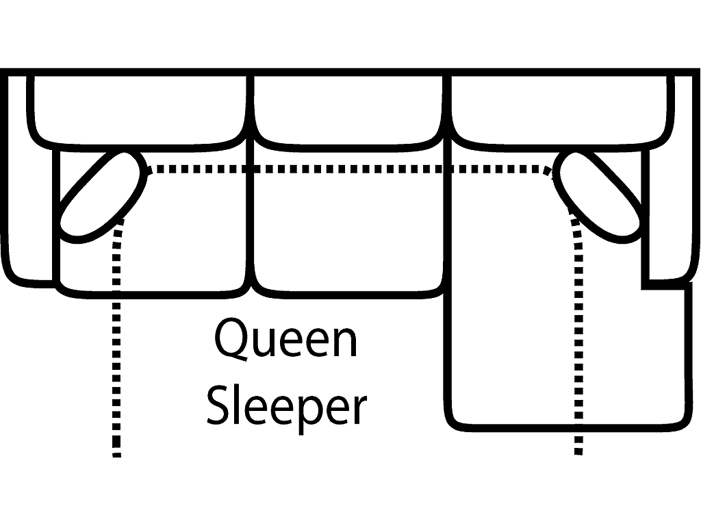 Qn Sleeper Sofa Chaise Gel