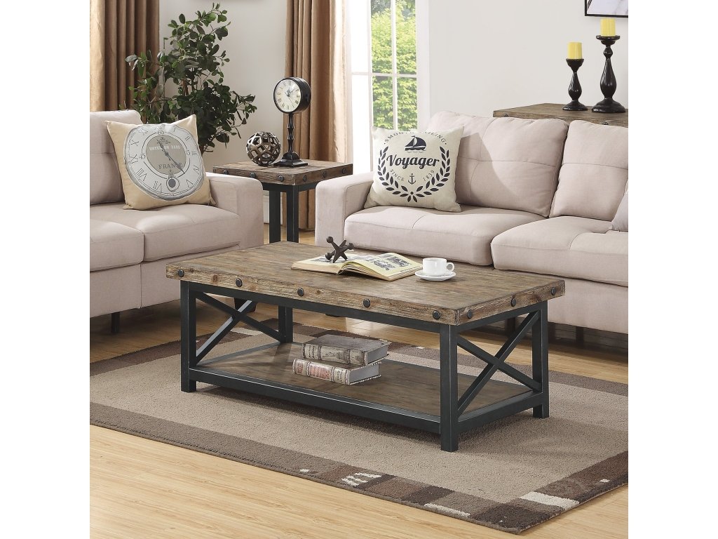 Carpenter Brown Rectangular Coffee Table