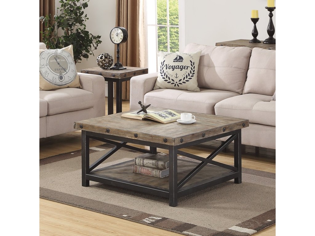 Carpenter Brown Square Coffee Table