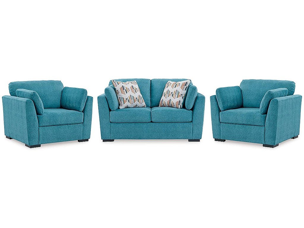 Keerwick Loveseat and 2 Oversized Chairs