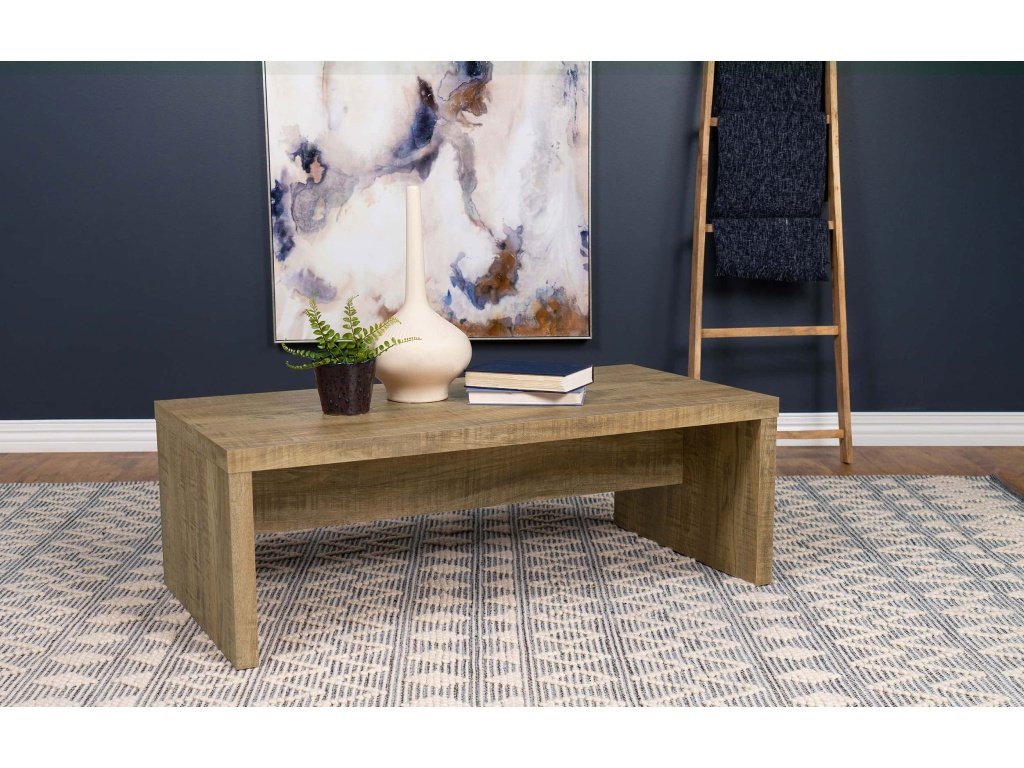 Lynette Rectangular Engineered Wood Coffee Table Mango