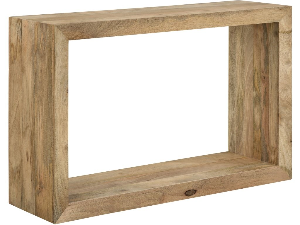 Benton Rectangular Solid Wood Sofa Table Natural