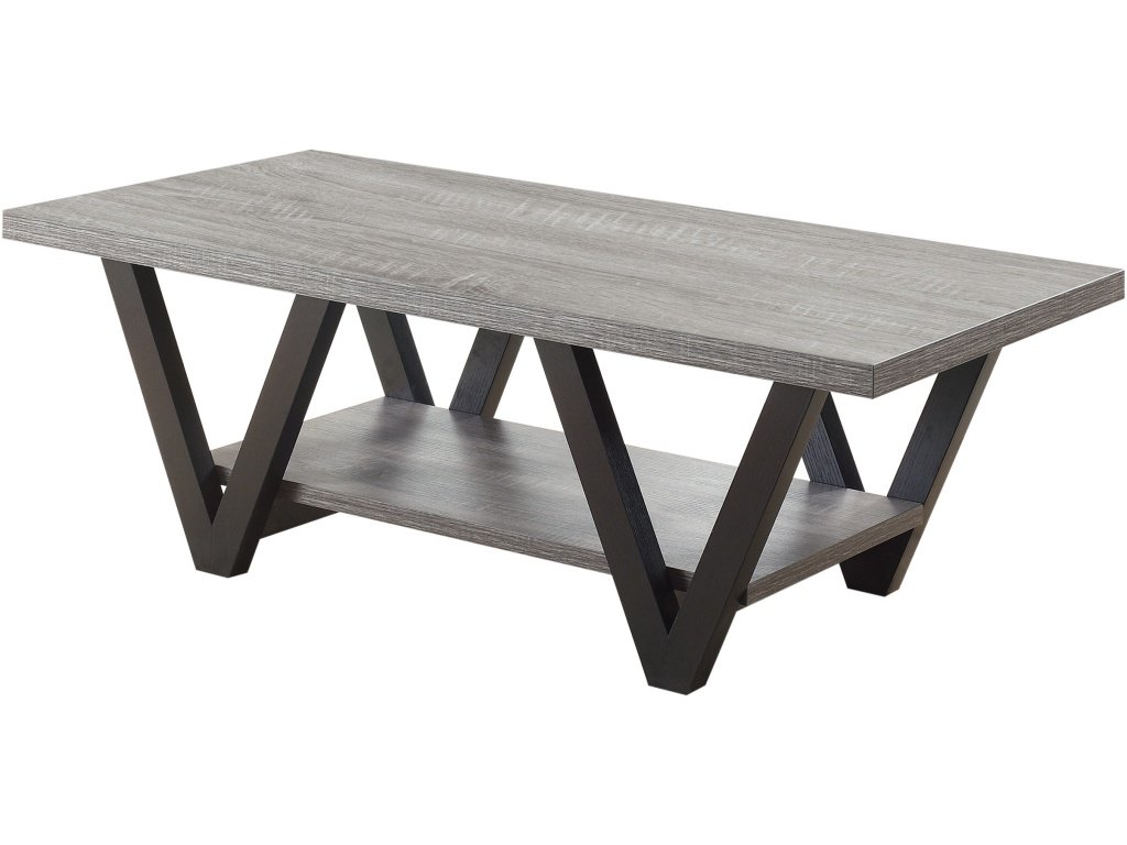 Stevens Engineered Wood Coffee Table Antique Grey And Black