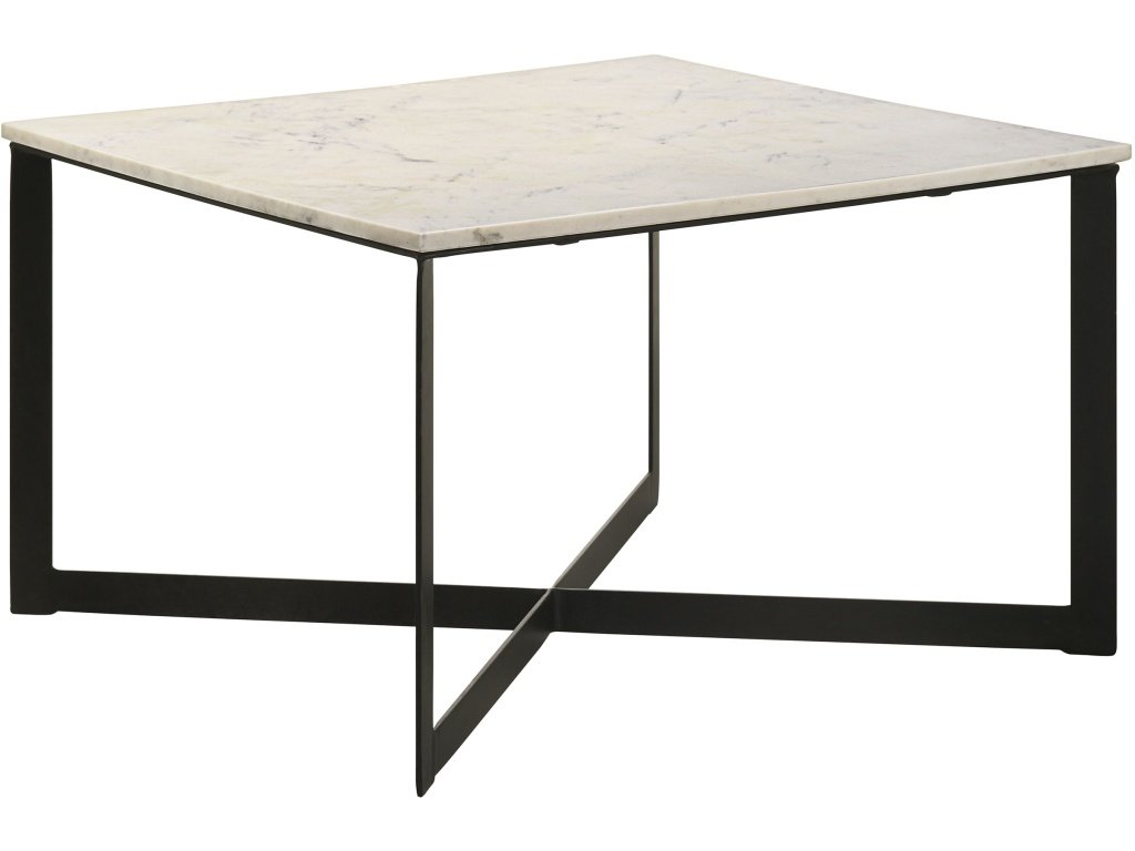 Tobin Square Marble Top Coffee Table White And Black