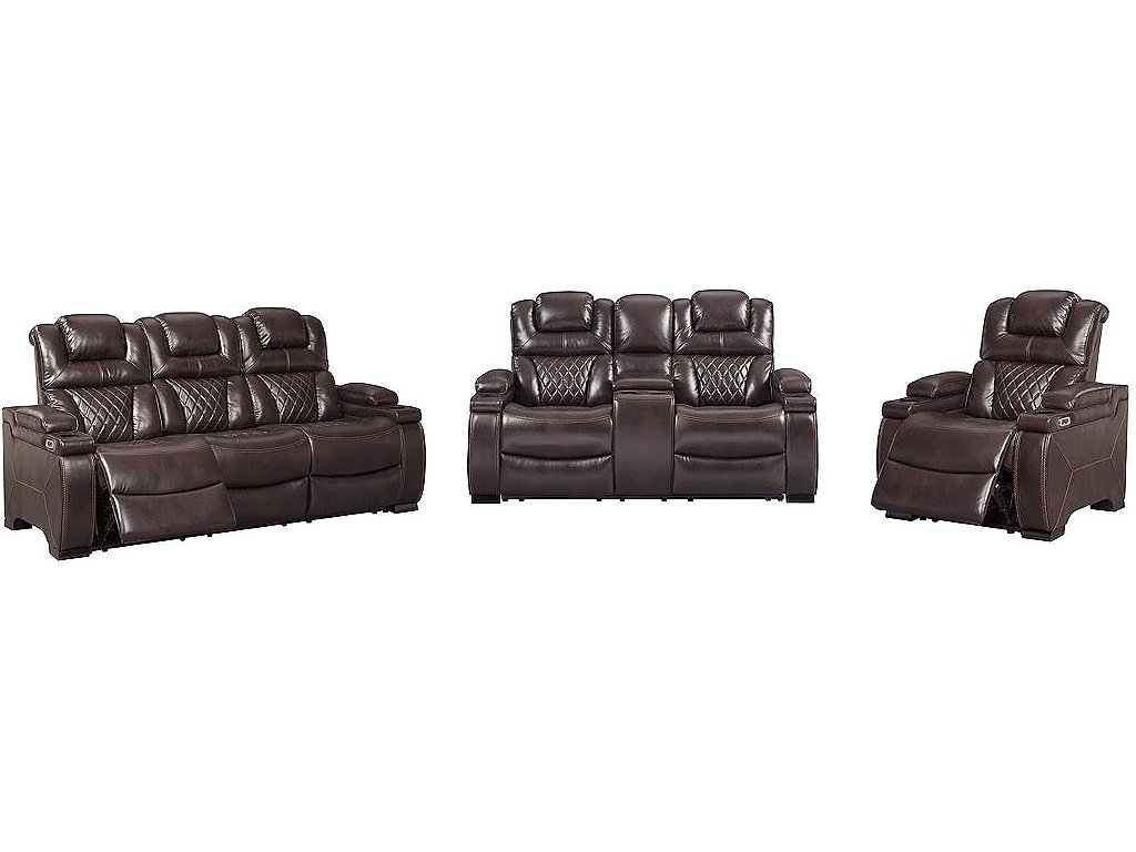 Warnerton Power Reclining Sofa and Loveseat with Power Recliner