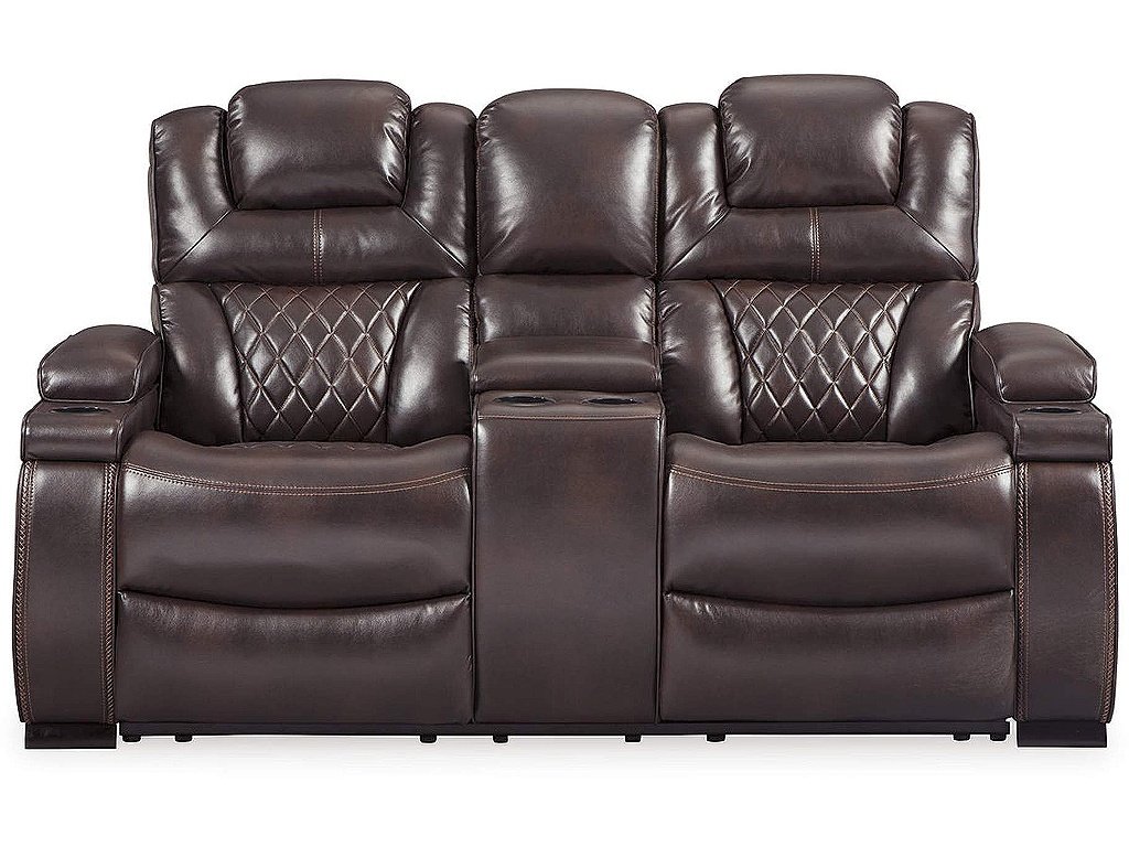 Warnerton Power Reclining Loveseat with Console