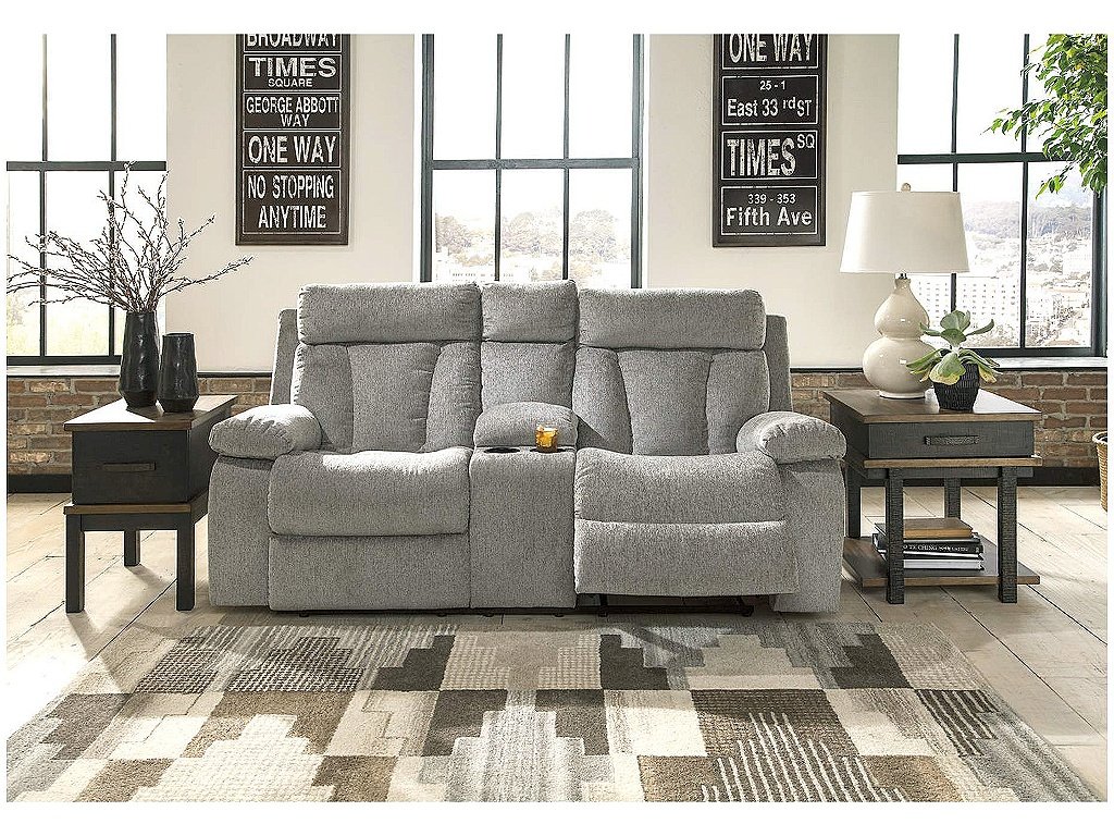 Mitchiner Reclining Loveseat with Console