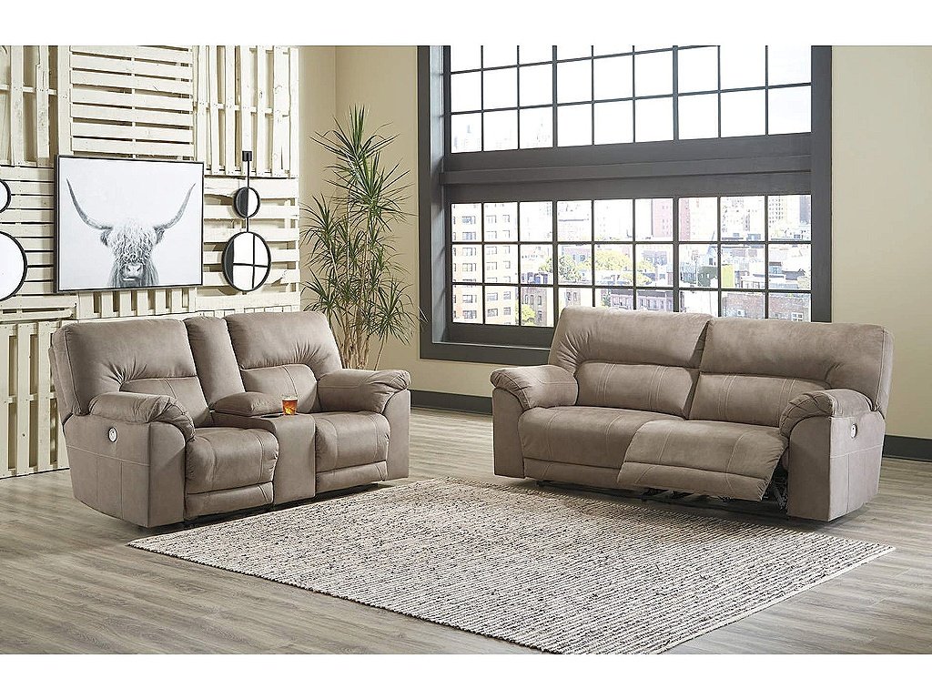 Cavalcade Power Reclining Sofa and Loveseat