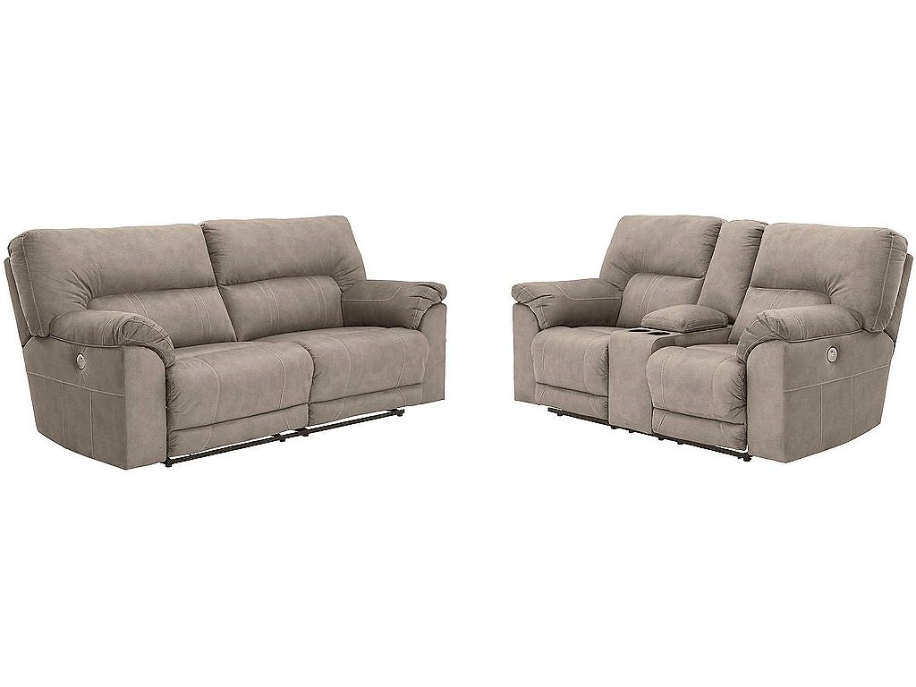 Cavalcade Power Reclining Sofa and Loveseat