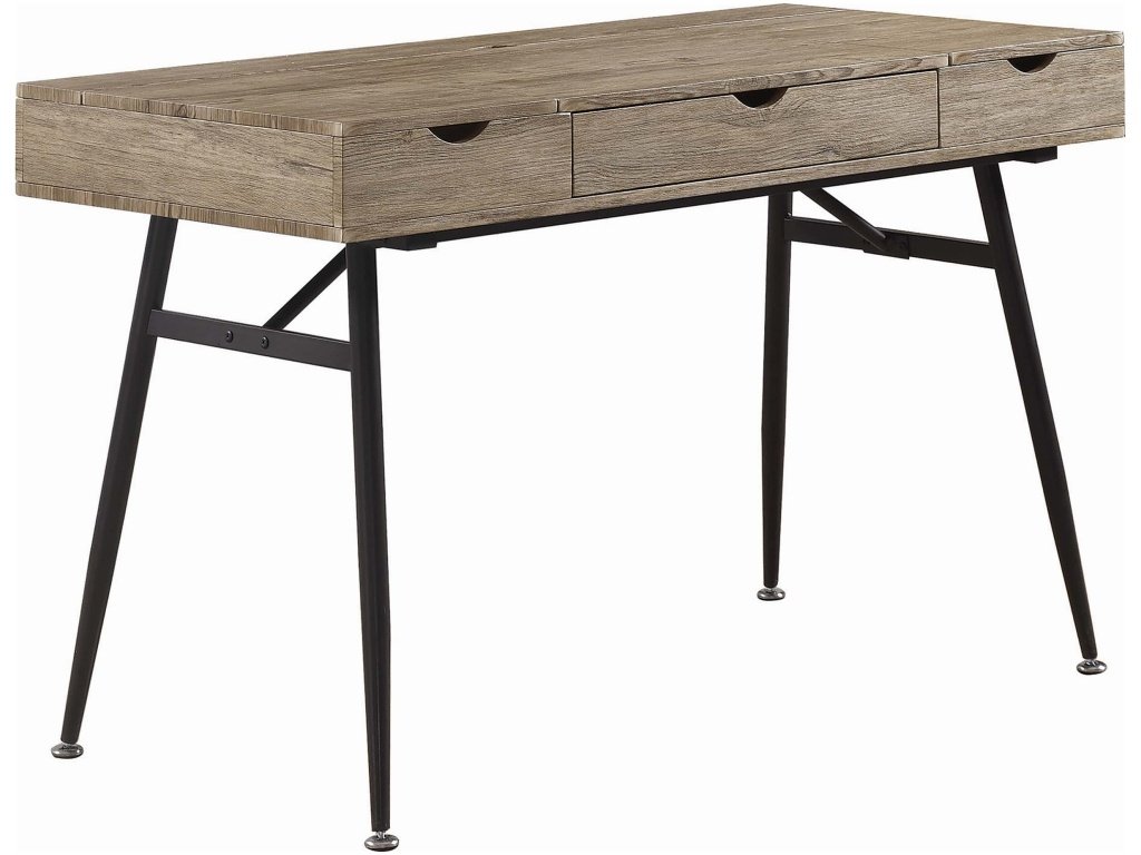 Rafael 1-Drawer Writing Desk Rustic Driftwood