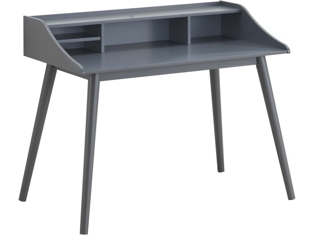 Percy 4-Compartment Writing Desk Grey