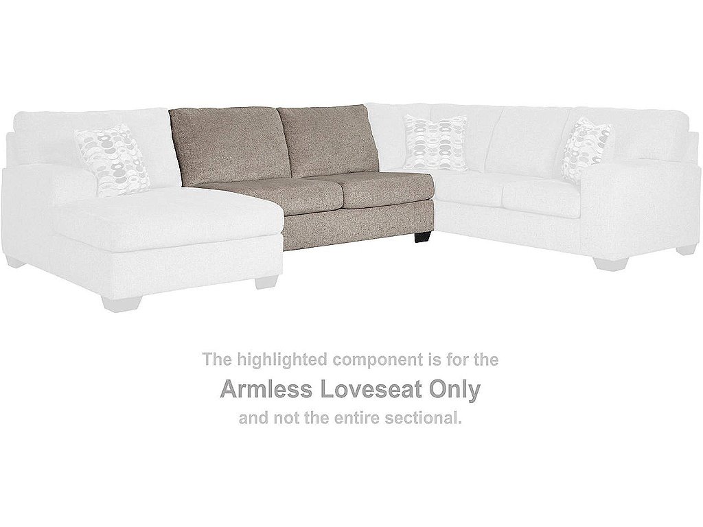 Ballinasloe Armless Loveseat