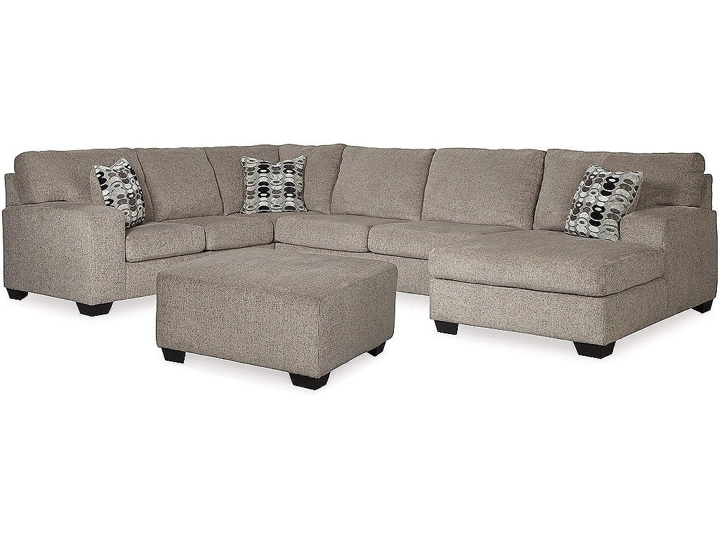 Ballinasloe 3-Piece Sectional and Ottoman