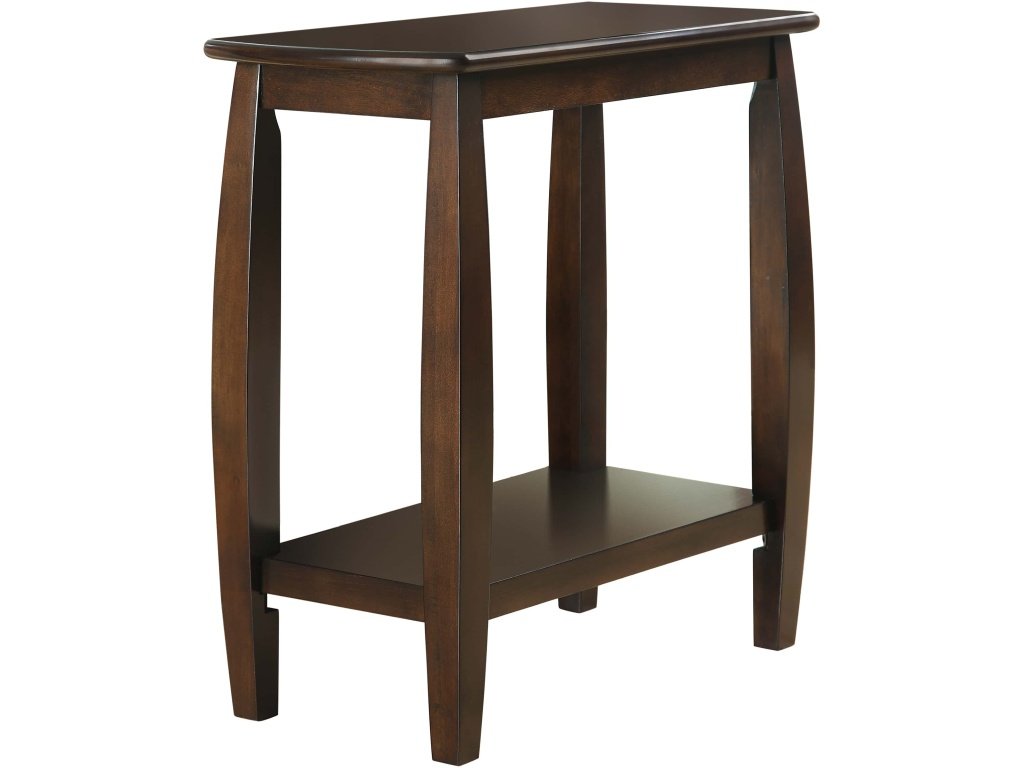 Raphael 1-Shelf Chairside Table Cappuccino