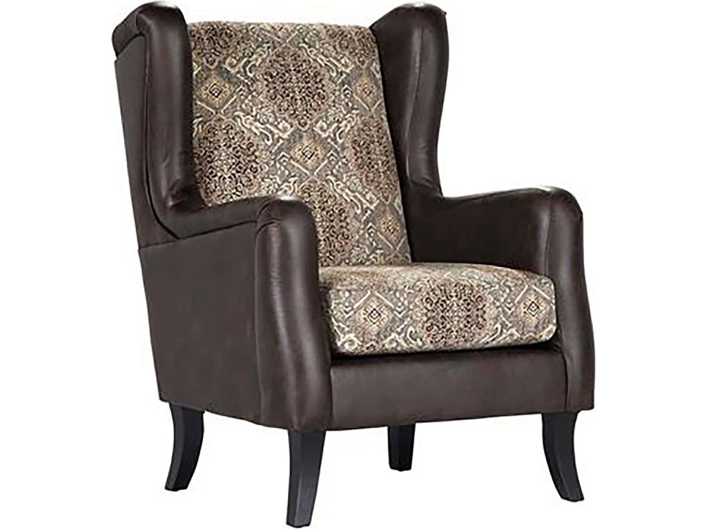 Elmbrook Upholstered Wingback Accent Club Chair Brown