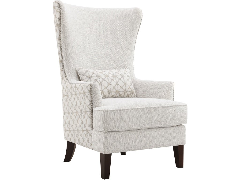 Pippin Upholstered Wingback Accent Chair Latte