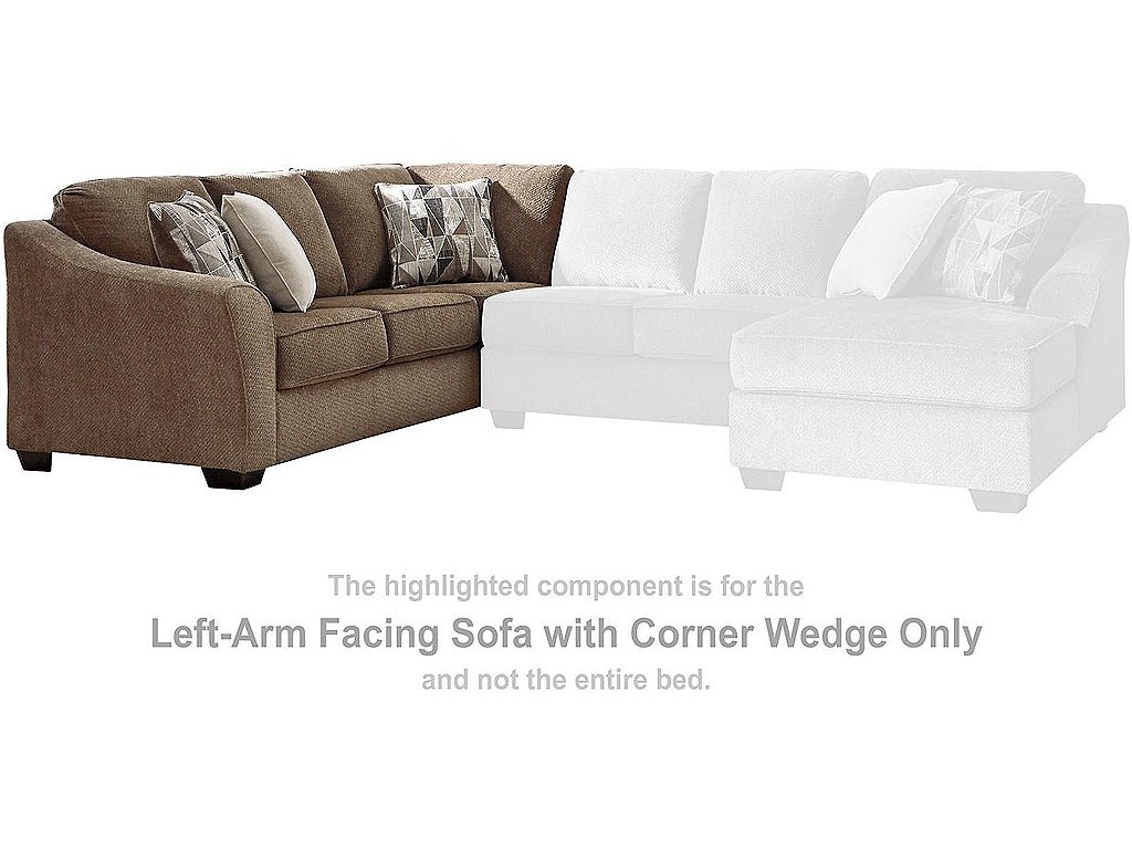 Graftin Left-Arm Facing Sofa with Corner Wedge