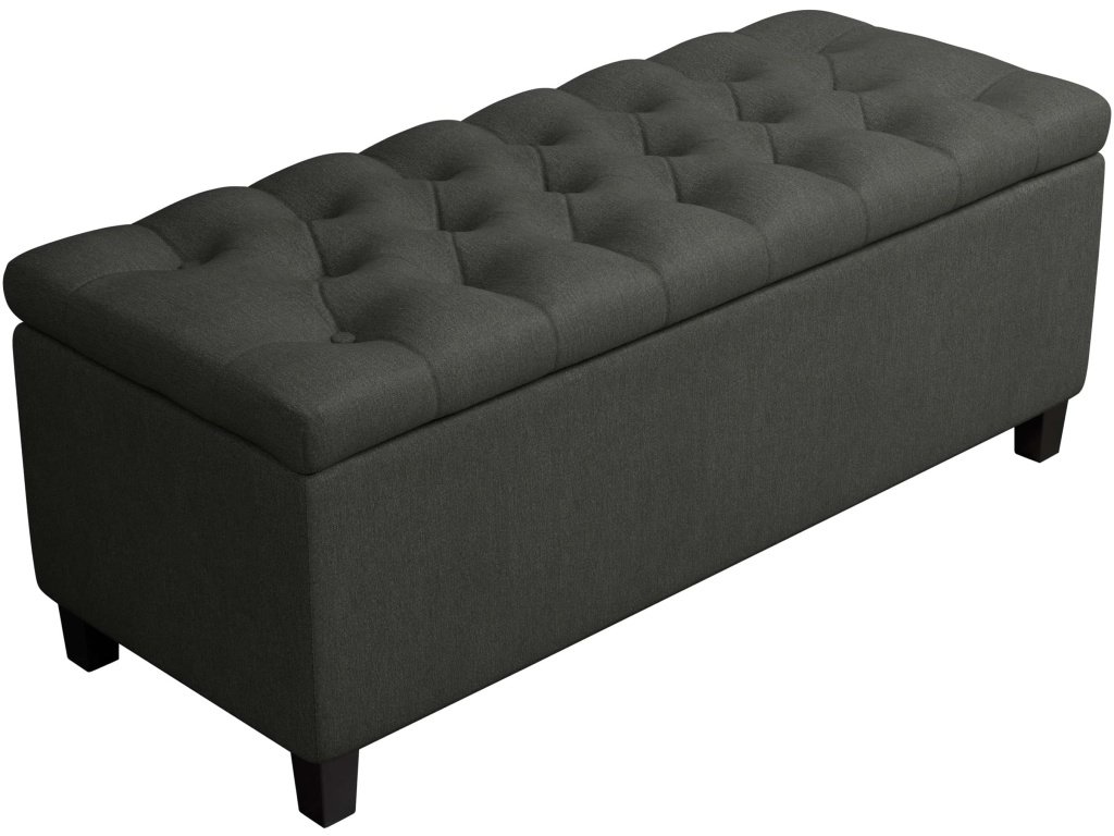 Samir Lift Top Storage Bench Charcoal