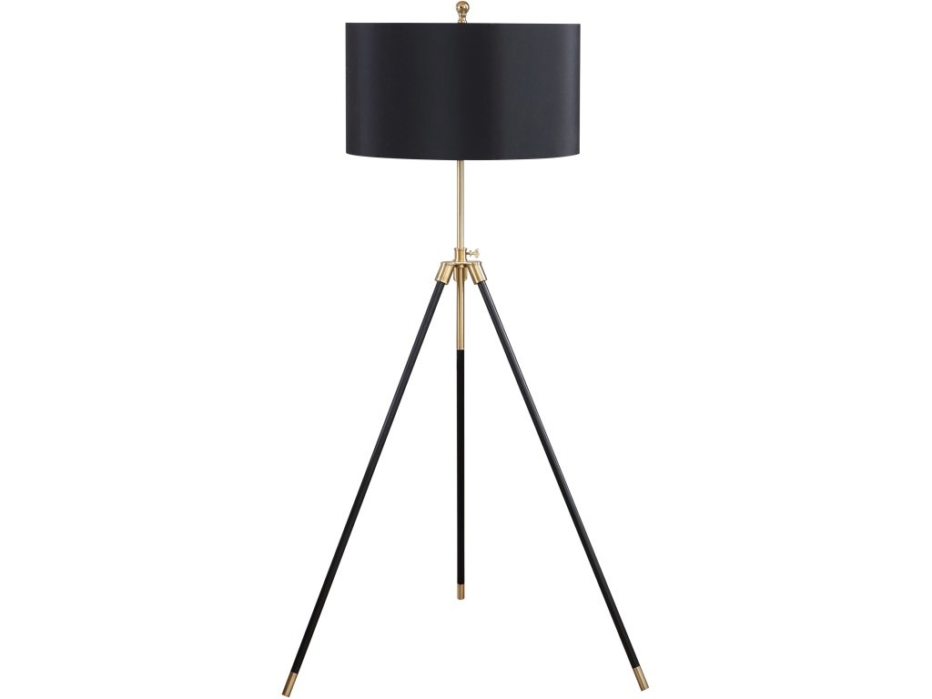 Zabka Tripod Floor Lamp Black And Gold