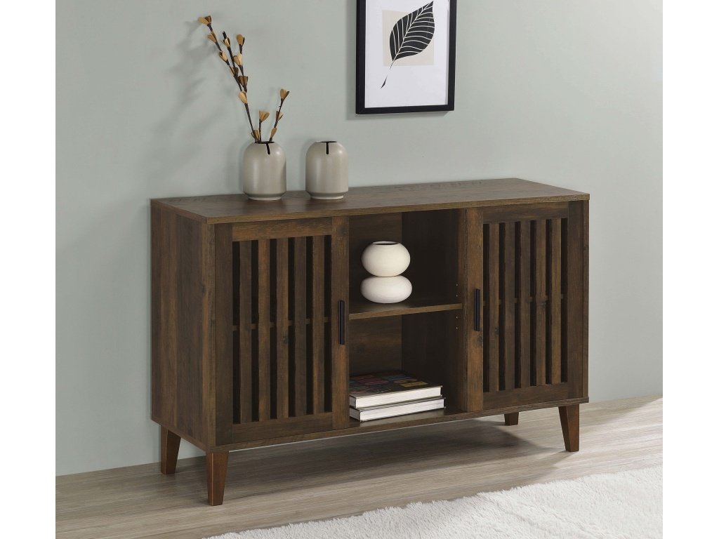 Torin 2-Door Engineered Wood Accent Cabinet Dark Pine