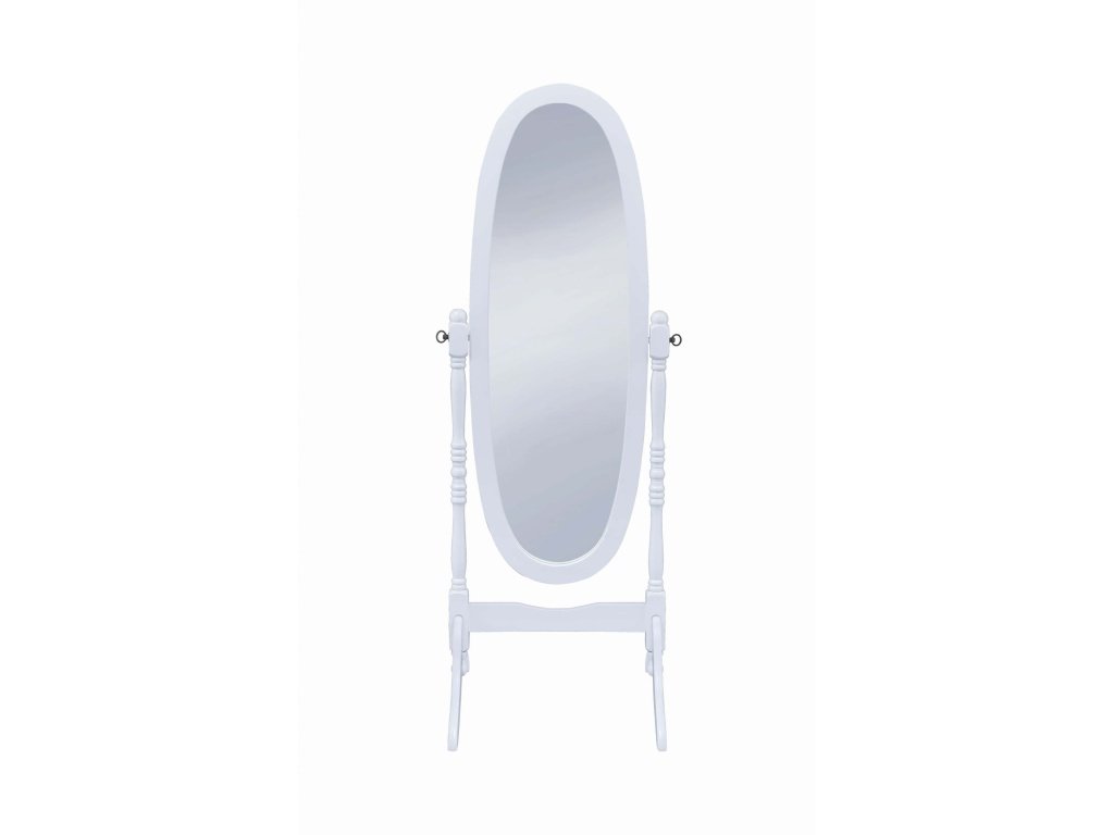 Foyet Wood Adjustable Full Length Cheval Mirror White