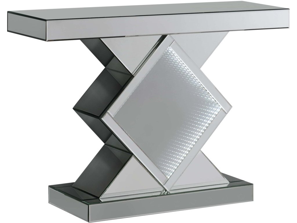 Andorra Console Table With LED Lighting Silver