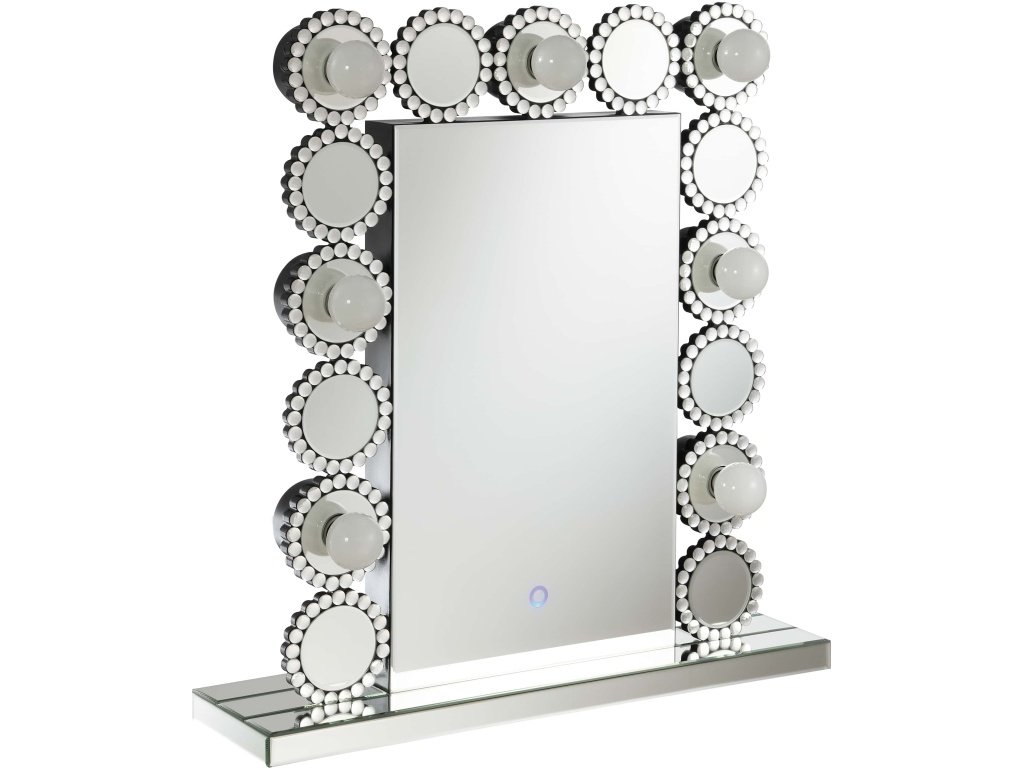 Aghes Vanity Mirror With Lighting Silver