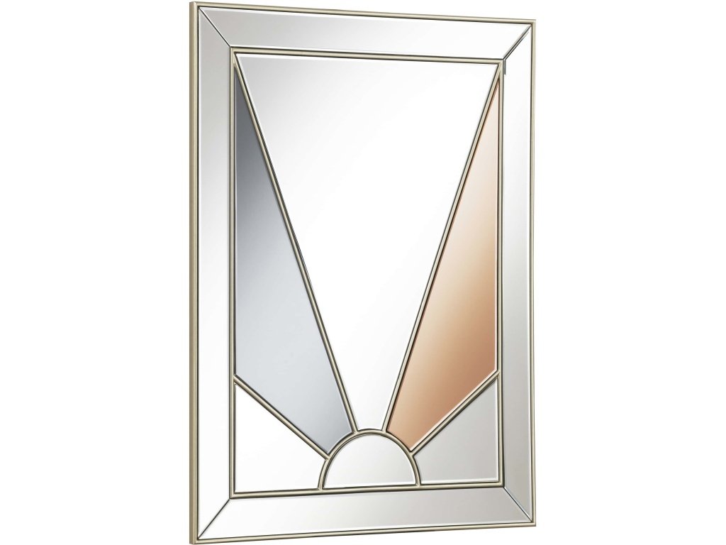 Calixte 32 X 39 Inch Wall Mirror Champagne And Silver