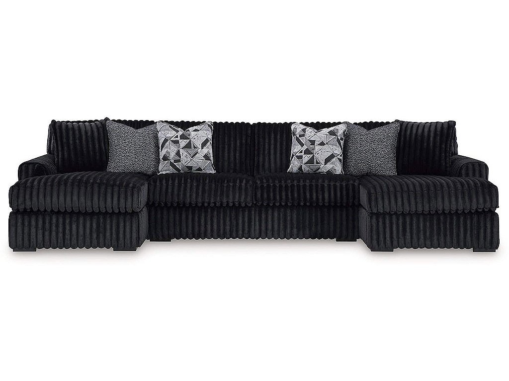 Midnight-Madness 3-Piece Sectional with Chaise