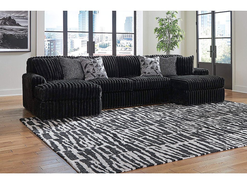 Midnight-Madness 3-Piece Sectional with Chaise