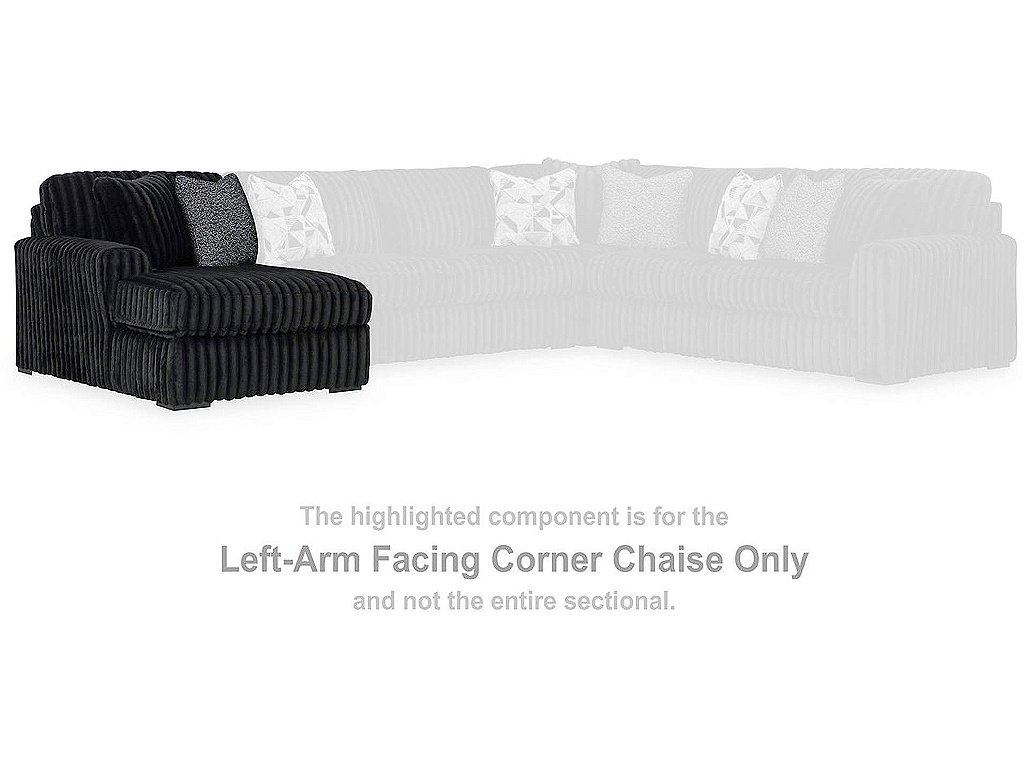 Midnight-Madness Left-Arm Facing Corner Chaise