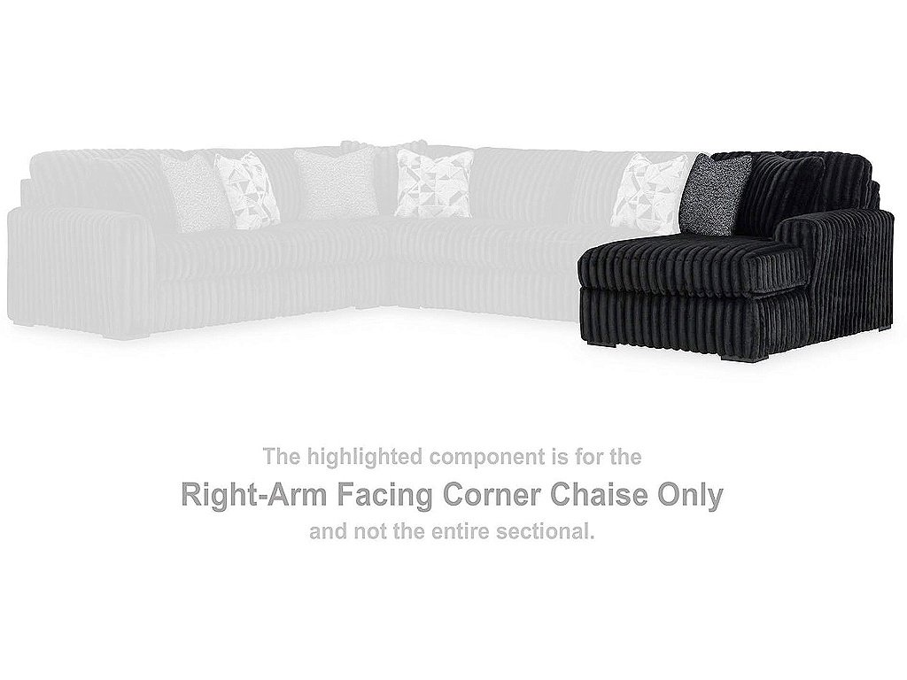 Midnight-Madness Right-Arm Facing Corner Chaise