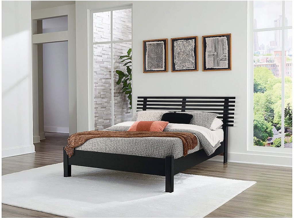 Danziar Queen Slat Panel Bed