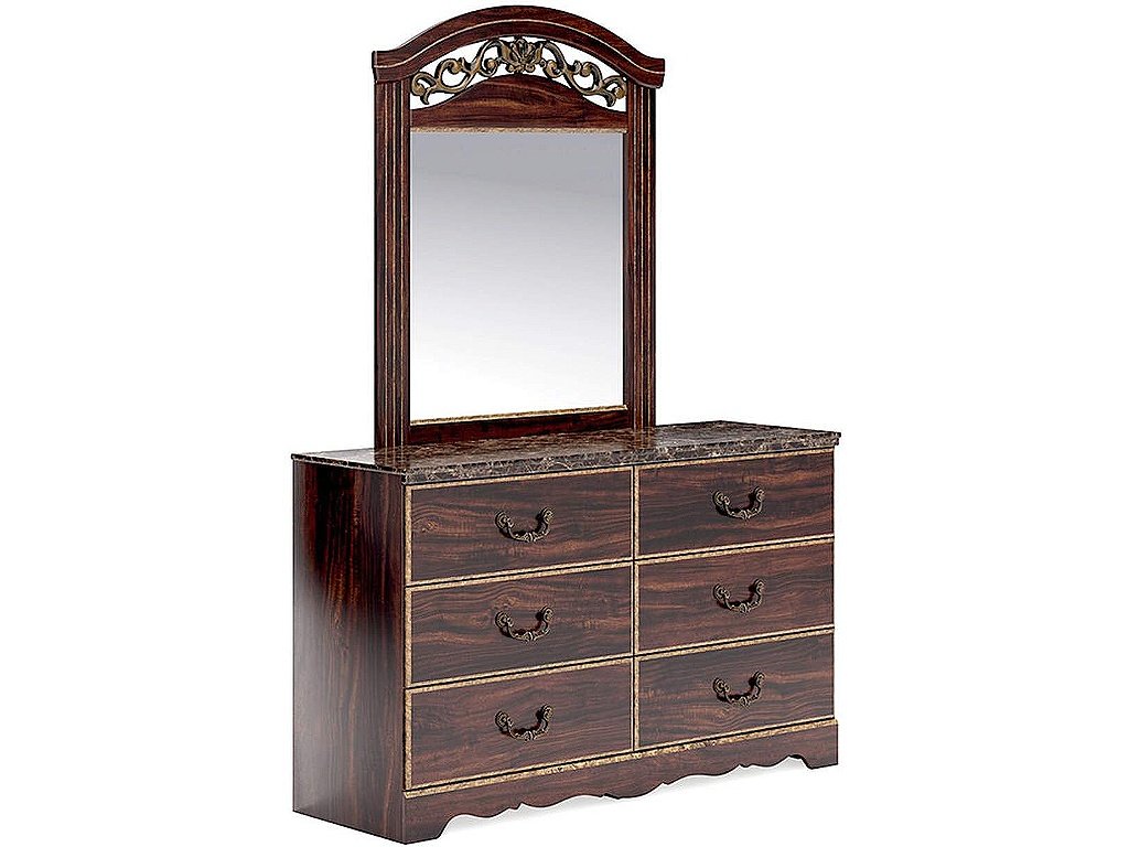 Glosmount Dresser and Mirror