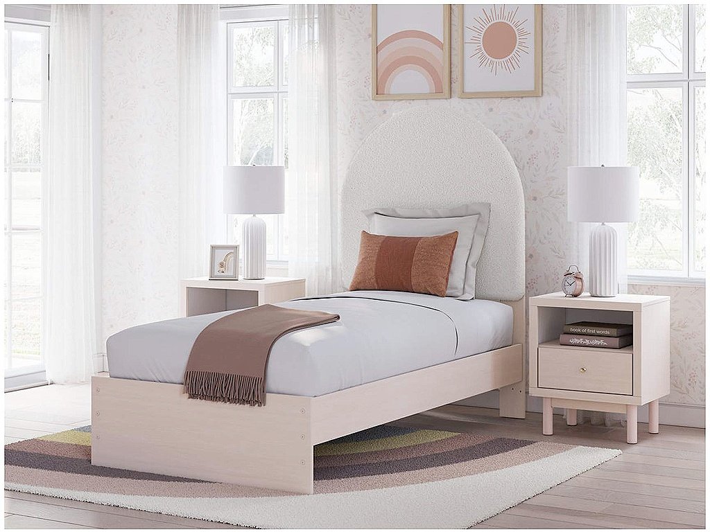 Wistenpine Twin Upholstered Panel Bed