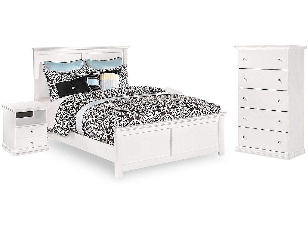 Bostwick Shoals Queen Panel Bed, Chest and 2 Nightstands