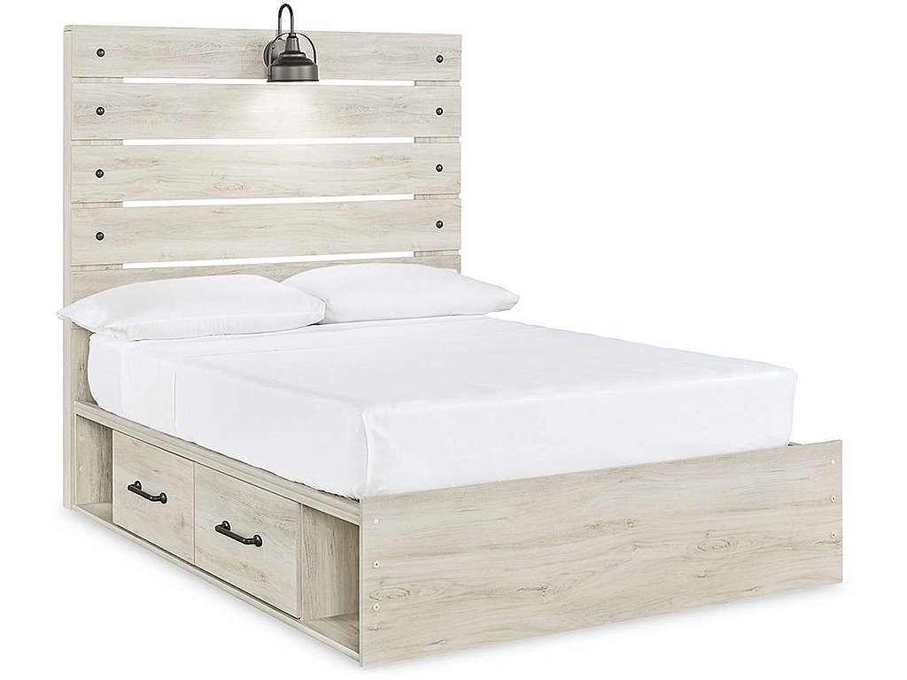 Cambeck Full Panel Bed with 4 Storage Drawers