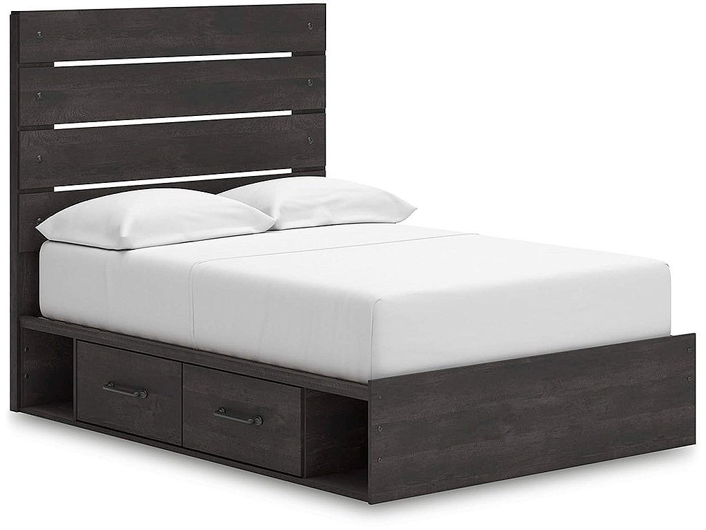 Hollivern Full Panel Bed with Storage